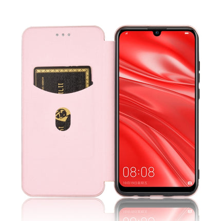 Carbon Fiber Texture Magnetic Horizontal Flip TPU + PC + PU Leather Case with Card Slot, For Huawei Honor 10i / 20i, For Huawei Honor 20 / nova 5T, For Huawei nova 7 SE / P40 Lite 5G, For Huawei nova 6 4G