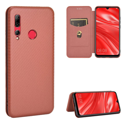 Carbon Fiber Texture Magnetic Horizontal Flip TPU + PC + PU Leather Case with Card Slot, For Huawei Honor 10i / 20i, For Huawei Honor 20 / nova 5T, For Huawei nova 7 SE / P40 Lite 5G, For Huawei nova 6 4G