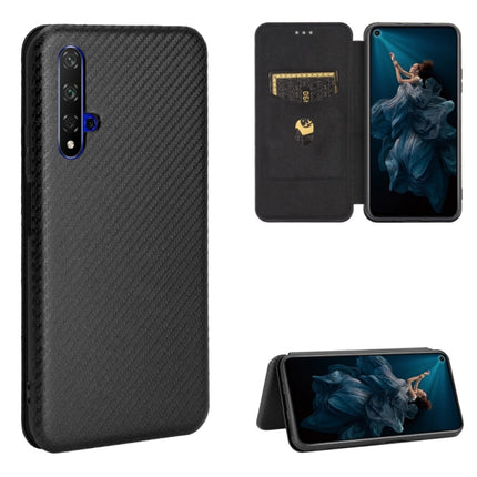 Carbon Fiber Texture Magnetic Horizontal Flip TPU + PC + PU Leather Case with Card Slot, For Huawei Honor 10i / 20i, For Huawei Honor 20 / nova 5T, For Huawei nova 7 SE / P40 Lite 5G, For Huawei nova 6 4G