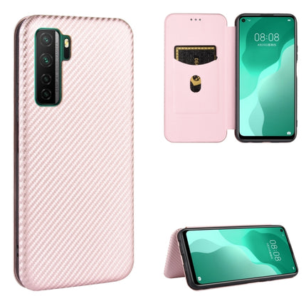 Carbon Fiber Texture Magnetic Horizontal Flip TPU + PC + PU Leather Case with Card Slot, For Huawei Honor 10i / 20i, For Huawei Honor 20 / nova 5T, For Huawei nova 7 SE / P40 Lite 5G, For Huawei nova 6 4G