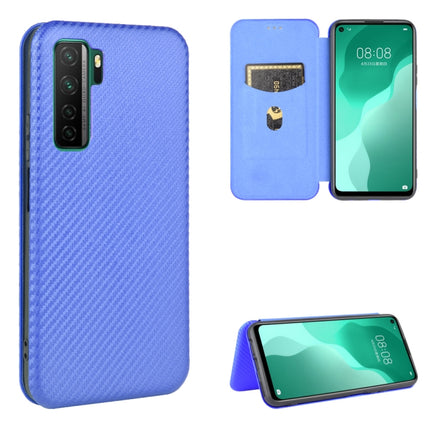 Carbon Fiber Texture Magnetic Horizontal Flip TPU + PC + PU Leather Case with Card Slot, For Huawei Honor 10i / 20i, For Huawei Honor 20 / nova 5T, For Huawei nova 7 SE / P40 Lite 5G, For Huawei nova 6 4G