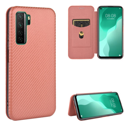 Carbon Fiber Texture Magnetic Horizontal Flip TPU + PC + PU Leather Case with Card Slot, For Huawei Honor 10i / 20i, For Huawei Honor 20 / nova 5T, For Huawei nova 7 SE / P40 Lite 5G, For Huawei nova 6 4G