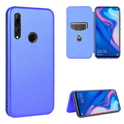 Carbon Fiber Texture Magnetic Horizontal Flip TPU + PC + PU Leather Case with Card Slot, For Huawei nova 6 5G, For Huawei nova 7 Pro 5G, For Huawei nova 7 5G, For Huawei P Smart Z / Y9 Prime (2019)