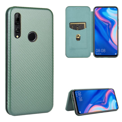 Carbon Fiber Texture Magnetic Horizontal Flip TPU + PC + PU Leather Case with Card Slot, For Huawei nova 6 5G, For Huawei nova 7 Pro 5G, For Huawei nova 7 5G, For Huawei P Smart Z / Y9 Prime (2019)