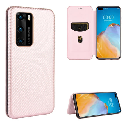 Carbon Fiber Texture Magnetic Horizontal Flip TPU + PC + PU Leather Case with Card Slot, For Huawei P40, For Huawei Y6p, For Huawei Y8p / Enjoy 10S, For Huawei Honor 9X Lite
