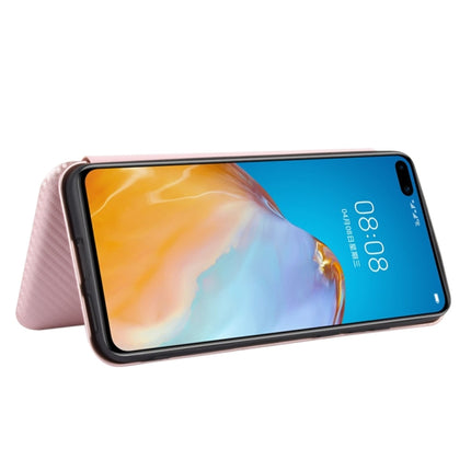 Carbon Fiber Texture Magnetic Horizontal Flip TPU + PC + PU Leather Case with Card Slot, For Huawei P40, For Huawei Y6p, For Huawei Y8p / Enjoy 10S, For Huawei Honor 9X Lite