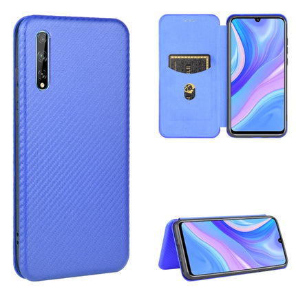 Carbon Fiber Texture Magnetic Horizontal Flip TPU + PC + PU Leather Case with Card Slot, For Huawei P40, For Huawei Y6p, For Huawei Y8p / Enjoy 10S, For Huawei Honor 9X Lite