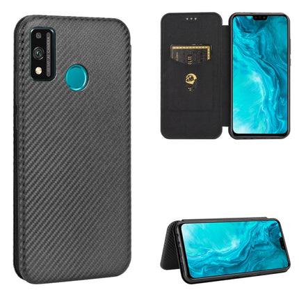 Carbon Fiber Texture Magnetic Horizontal Flip TPU + PC + PU Leather Case with Card Slot, For Huawei P40, For Huawei Y6p, For Huawei Y8p / Enjoy 10S, For Huawei Honor 9X Lite