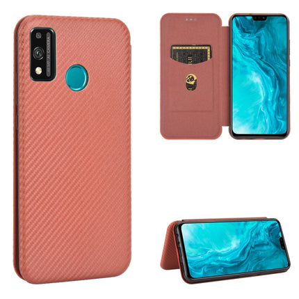Carbon Fiber Texture Magnetic Horizontal Flip TPU + PC + PU Leather Case with Card Slot, For Huawei P40, For Huawei Y6p, For Huawei Y8p / Enjoy 10S, For Huawei Honor 9X Lite