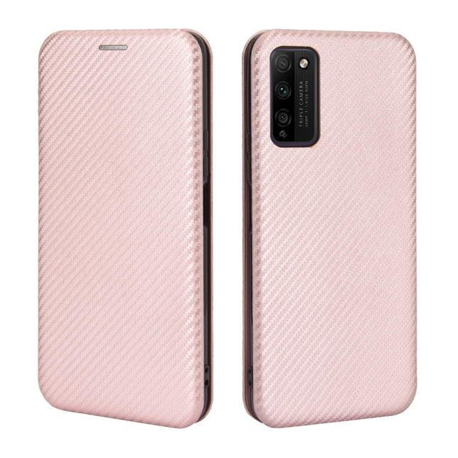 Carbon Fiber Texture Magnetic Horizontal Flip TPU + PC + PU Leather Case with Card Slot, For Huawei Honor 30 Youth, For Huawei Y5p / Honor 9S, For Huawei Honor 9X Pro, For Huawei Honor 30 Pro