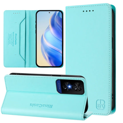 RC01 Dual-Folded Magnetic Suction RFID Leather Phone Case, For TCL 60 NxtPaper, For TCL 605 / 60 SE, For TCL 50 5G / XE Nxtpaper 5G / XE 5G