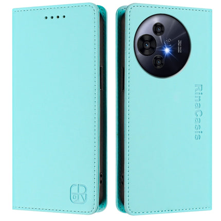 RC01 Dual-Folded Magnetic Suction RFID Leather Phone Case, For TCL 50 Pro NxtPaper, For TCL 50 LE, For TCL 201