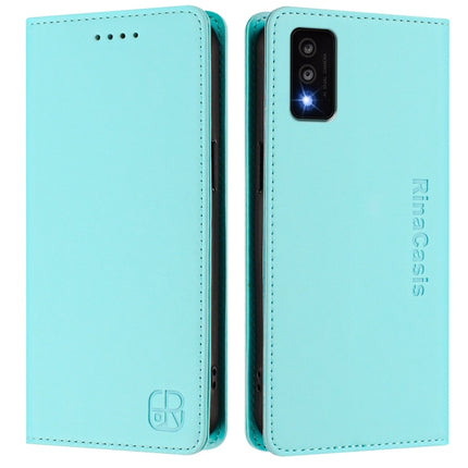RC01 Dual-Folded Magnetic Suction RFID Leather Phone Case, For TCL 30T / T603DL, For TCL 30Z / T602DL, For TCL 30 4G / 30 5G / 30+