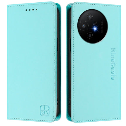RC01 Dual-Folded Magnetic Suction RFID Leather Phone Case, For TCL 50 XL 5G, For TCL 50 XE, For TCL 50 SE