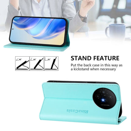 RC01 Dual-Folded Magnetic Suction RFID Leather Phone Case, For TCL 50 XL 5G, For TCL 50 XE, For TCL 50 SE