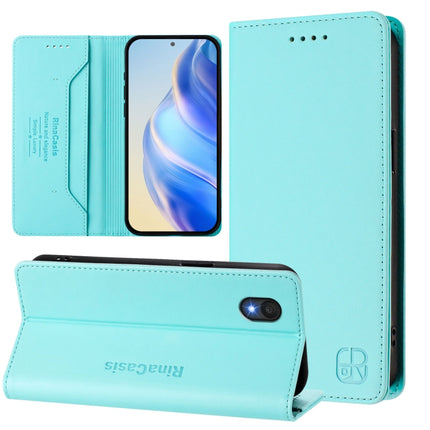 RC01 Dual-Folded Magnetic Suction RFID Leather Phone Case, For TCL 50 Pro NxtPaper, For TCL 50 LE, For TCL 201