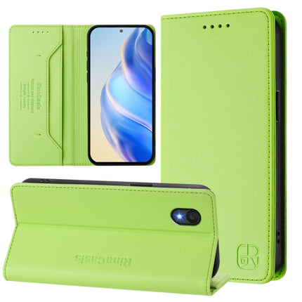 RC01 Dual-Folded Magnetic Suction RFID Leather Phone Case, For TCL 50 Pro NxtPaper, For TCL 50 LE, For TCL 201