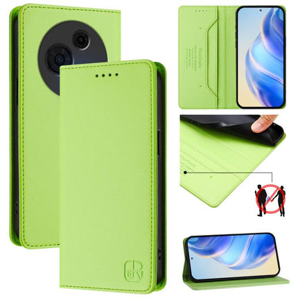 RC01 Dual-Folded Magnetic Suction RFID Leather Phone Case, For TCL 60 NxtPaper, For TCL 605 / 60 SE, For TCL 50 5G / XE Nxtpaper 5G / XE 5G