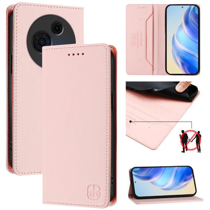 RC01 Dual-Folded Magnetic Suction RFID Leather Phone Case, For TCL 60 NxtPaper, For TCL 605 / 60 SE, For TCL 50 5G / XE Nxtpaper 5G / XE 5G