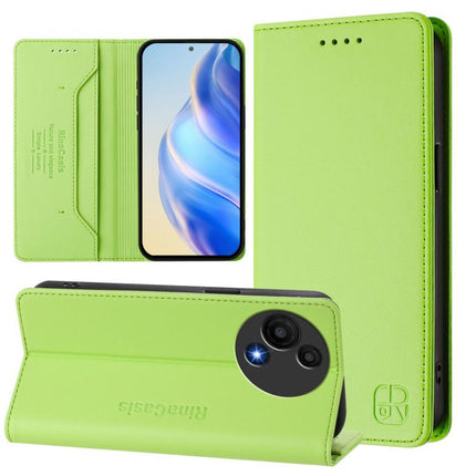 RC01 Dual-Folded Magnetic Suction RFID Leather Phone Case, For TCL 60 NxtPaper, For TCL 605 / 60 SE, For TCL 50 5G / XE Nxtpaper 5G / XE 5G