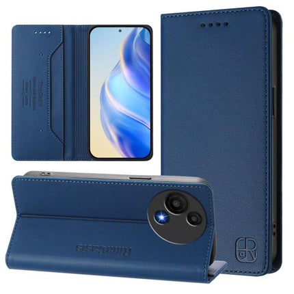 RC01 Dual-Folded Magnetic Suction RFID Leather Phone Case, For TCL 60 NxtPaper, For TCL 605 / 60 SE, For TCL 50 5G / XE Nxtpaper 5G / XE 5G