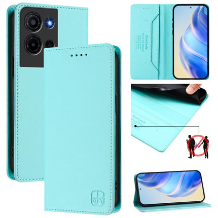 RC01 Dual-Folded Magnetic Suction RFID Leather Phone Case, For TCL K70 Power 4G / K70 4G, For TCL NxtPaper 70 Pro 5G, For TCL K33 5G / K32 5G