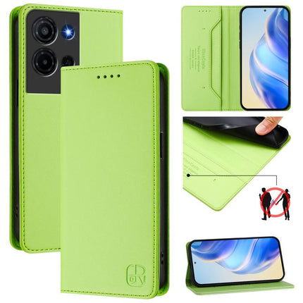 RC01 Dual-Folded Magnetic Suction RFID Leather Phone Case, For TCL K70 Power 4G / K70 4G, For TCL NxtPaper 70 Pro 5G, For TCL K33 5G / K32 5G