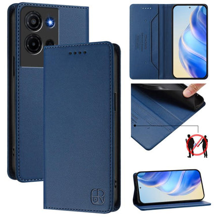 RC01 Dual-Folded Magnetic Suction RFID Leather Phone Case, For TCL K70 Power 4G / K70 4G, For TCL NxtPaper 70 Pro 5G, For TCL K33 5G / K32 5G