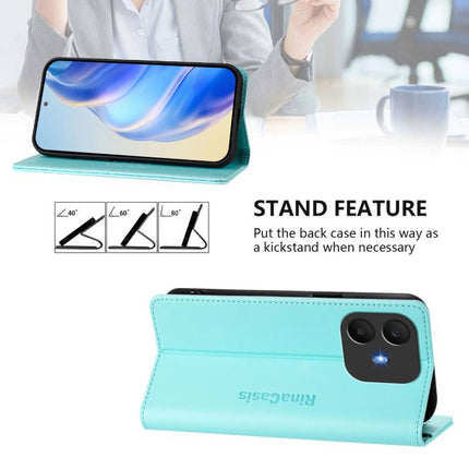 RC01 Dual-Folded Magnetic Suction RFID Leather Phone Case, For TCL K70 Power 4G / K70 4G, For TCL NxtPaper 70 Pro 5G, For TCL K33 5G / K32 5G