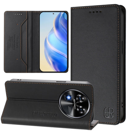 RC01 Dual-Folded Magnetic Suction RFID Leather Phone Case, For Oukitel C50, For Oukitel C37, For Oukitel C51