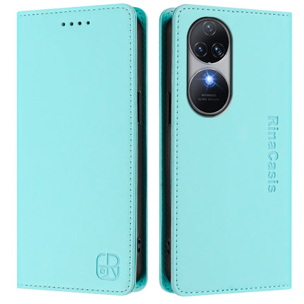 RC01 Dual-Folded Magnetic Suction RFID Leather Phone Case, For Oukitel C38, For Oukitel C35, For Oukitel C33