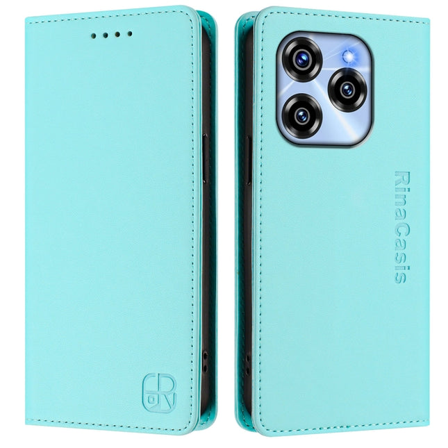 RC01 Dual-Folded Magnetic Suction RFID Leather Phone Case, For Oukitel C50, For Oukitel C37, For Oukitel C51