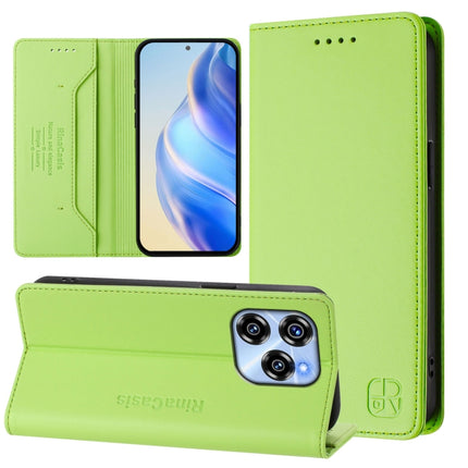 RC01 Dual-Folded Magnetic Suction RFID Leather Phone Case, For Oukitel C50, For Oukitel C37, For Oukitel C51