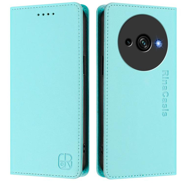 RC01 Dual-Folded Magnetic Suction RFID Leather Phone Case, For Oukitel C59 / C59 Pro, For Oukitel C57 / C57S / C57 Pro, For Oukitel C53