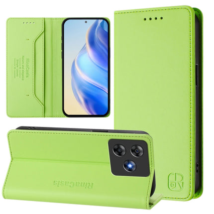 RC01 Dual-Folded Magnetic Suction RFID Leather Phone Case, For Blackview Oscal Tiger 13, For Blackview Shark 9, For Blackview Wave 8C