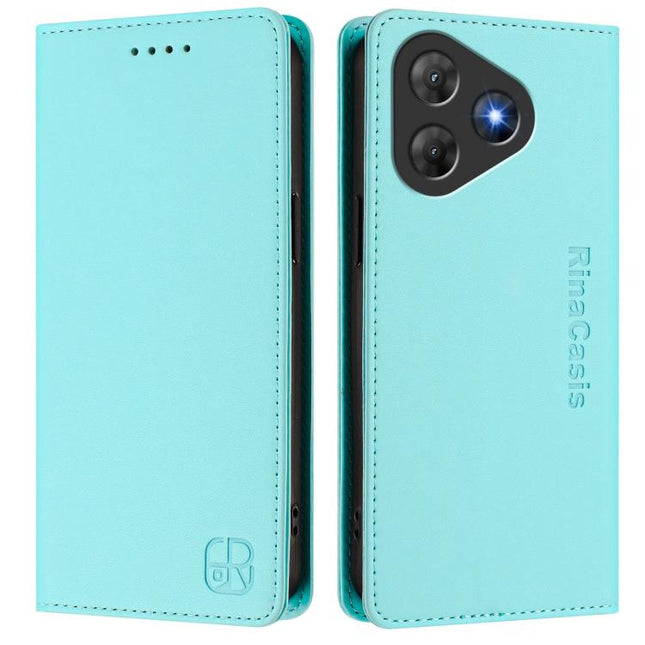RC01 Dual-Folded Magnetic Suction RFID Leather Phone Case, For Blackview Oscal Flat 2 / 2C, For Blackview Oscal Modern 8 / Color 8, For Blackview Oscal Flat 1C