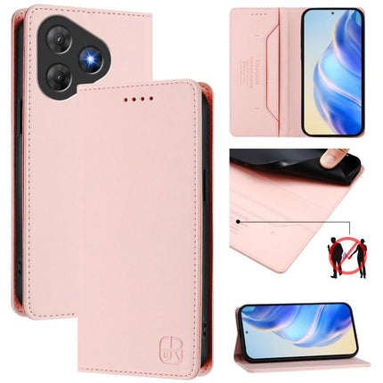 RC01 Dual-Folded Magnetic Suction RFID Leather Phone Case, For Blackview Oscal Flat 2 / 2C, For Blackview Oscal Modern 8 / Color 8, For Blackview Oscal Flat 1C