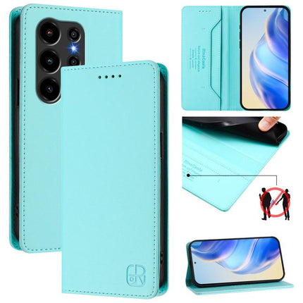 RC01 Dual-Folded Magnetic Suction RFID Leather Phone Case, For Blackview WAVE 7C, For Blackview WAVE 10, For Blackview Shark 6