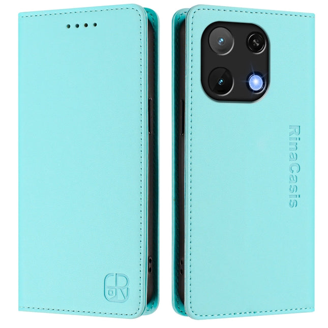 RC01 Dual-Folded Magnetic Suction RFID Leather Phone Case, For UMIDIGI Note 90, For UMIDIGI A15 / A15C / A15T, For UMIDIGI G9 5G