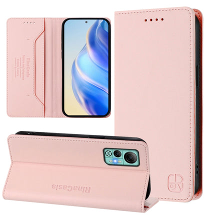 RC01 Dual-Folded Magnetic Suction RFID Leather Phone Case, For Ulefone Note 16 Pro, For Ulefone Note 14