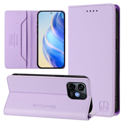 RC01 Dual-Folded Magnetic Suction RFID Leather Phone Case, For Ulefone Note 16 Pro, For Ulefone Note 14