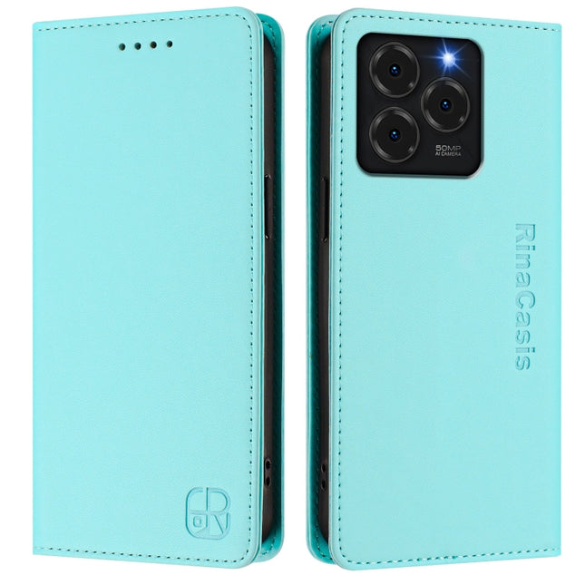 RC01 Dual-Folded Magnetic Suction RFID Leather Phone Case, For Ulefone Note 20 Pro, For Ulefone Note 17 Pro, For Ulefone Note 18 Ultra 5G