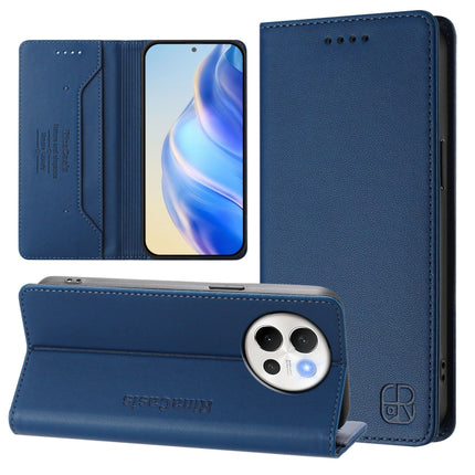 RC01 Dual-Folded Magnetic Suction RFID Leather Phone Case, For vivo V40 Lite 5G / V30e 5G Global, For vivo S19, For vivo Y28 4G