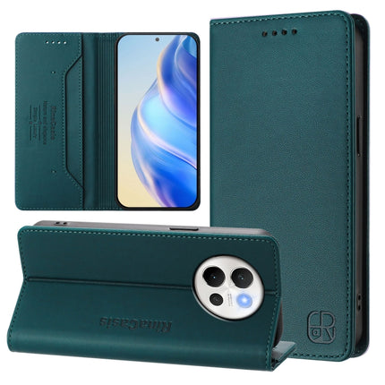 RC01 Dual-Folded Magnetic Suction RFID Leather Phone Case, For vivo V40 Lite 5G / V30e 5G Global, For vivo S19, For vivo Y28 4G