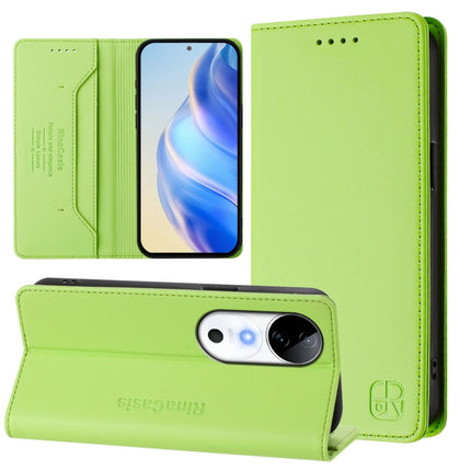 RC01 Dual-Folded Magnetic Suction RFID Leather Phone Case, For vivo V40 Lite 5G / V30e 5G Global, For vivo S19, For vivo Y28 4G