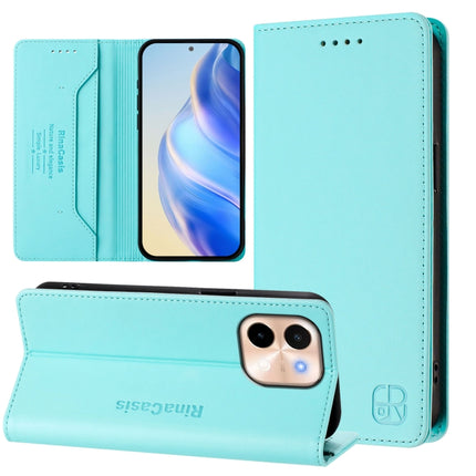 RC01 Dual-Folded Magnetic Suction RFID Leather Phone Case, For vivo V40 Lite 5G / V30e 5G Global, For vivo S19, For vivo Y28 4G