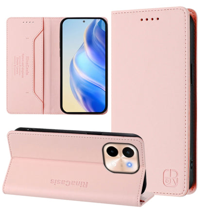 RC01 Dual-Folded Magnetic Suction RFID Leather Phone Case, For vivo V40 Lite 5G / V30e 5G Global, For vivo S19, For vivo Y28 4G