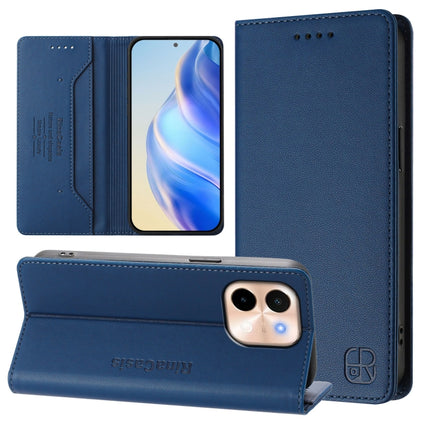 RC01 Dual-Folded Magnetic Suction RFID Leather Phone Case, For vivo V40 Lite 5G / V30e 5G Global, For vivo S19, For vivo Y28 4G
