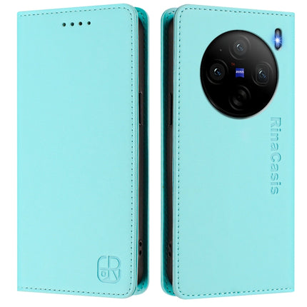 RC01 Dual-Folded Magnetic Suction RFID Leather Phone Case, For vivo X100s 5G, For vivo Y03 4G Global / Y18 4G, For vivo Y38 5G / Y200i / T3x Global