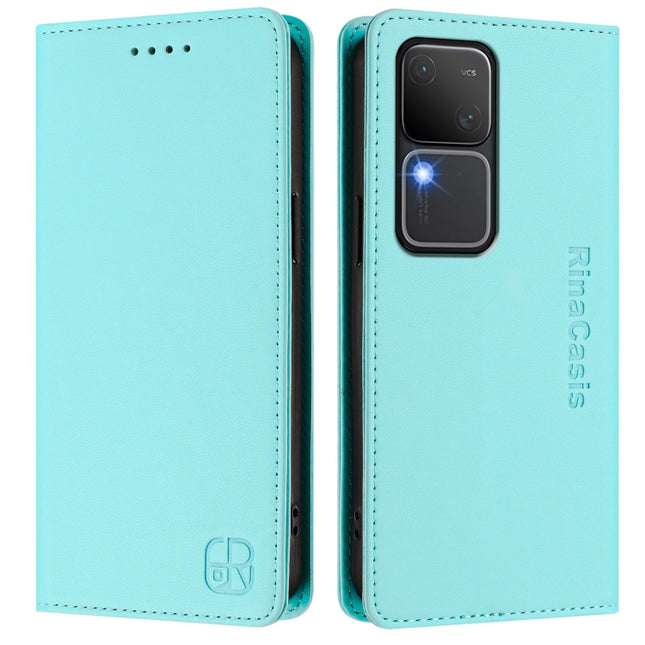 RC01 Dual-Folded Magnetic Suction RFID Leather Phone Case, For vivo V30 5G / V30 Pro Global, For vivo V29e 5G / Y200 5G Global, For vivo V29 5G Global / V29 Pro